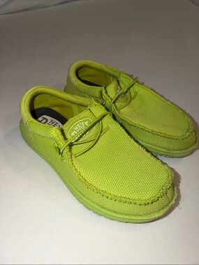 Hey Dude Men’s Casual Slip-Ons in Lime Green